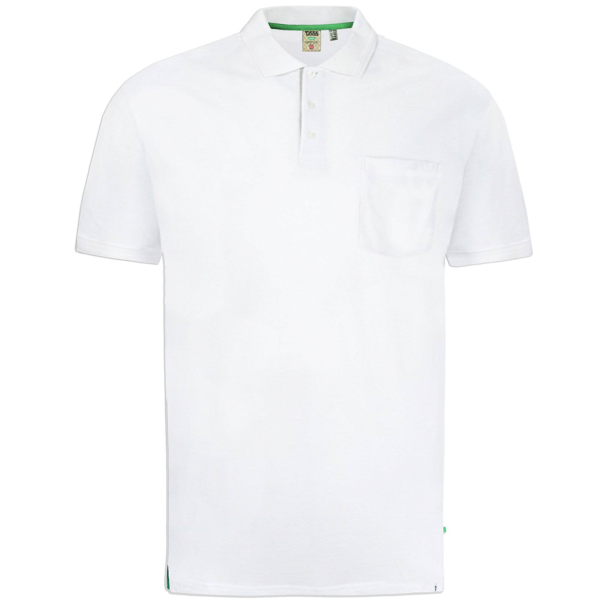 White - Front - Duke Mens Grant Polo Shirt