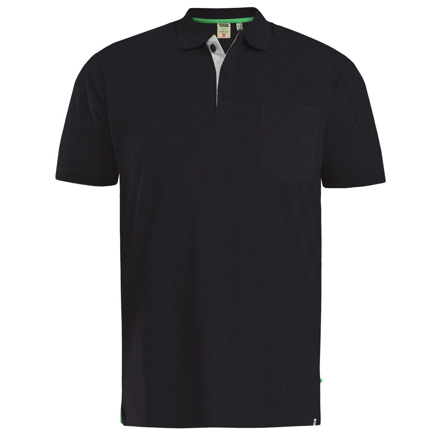 Black - Front - Duke Mens Grant Polo Shirt