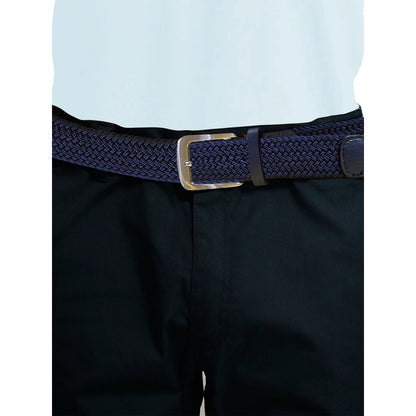 Navy - Lifestyle - D555 Mens Dani Stretch Braided Belt