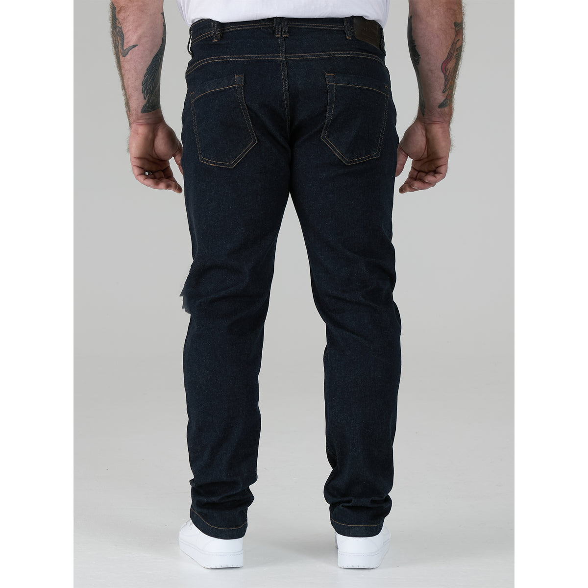 Indigo - Lifestyle - Duke Mens D555 Cedric Stretch Tapered Kingsize Jeans