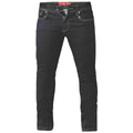 Indigo - Front - D555 Mens Cedric King Size Tapered Fit Stretch Jeans