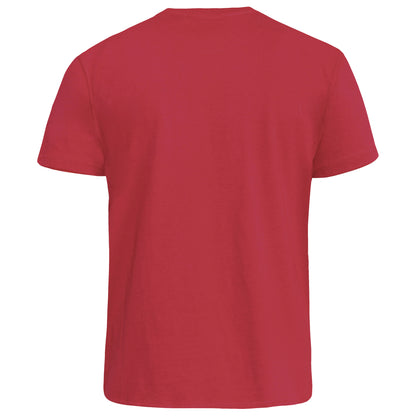 Red - Back - Duke Mens D555 Signature Kingsize T-Shirt