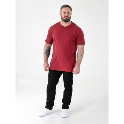 Red - Pack Shot - Duke Mens D555 Signature Kingsize T-Shirt