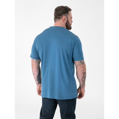 Teal - Side - Duke Mens D555 Signature Kingsize T-Shirt