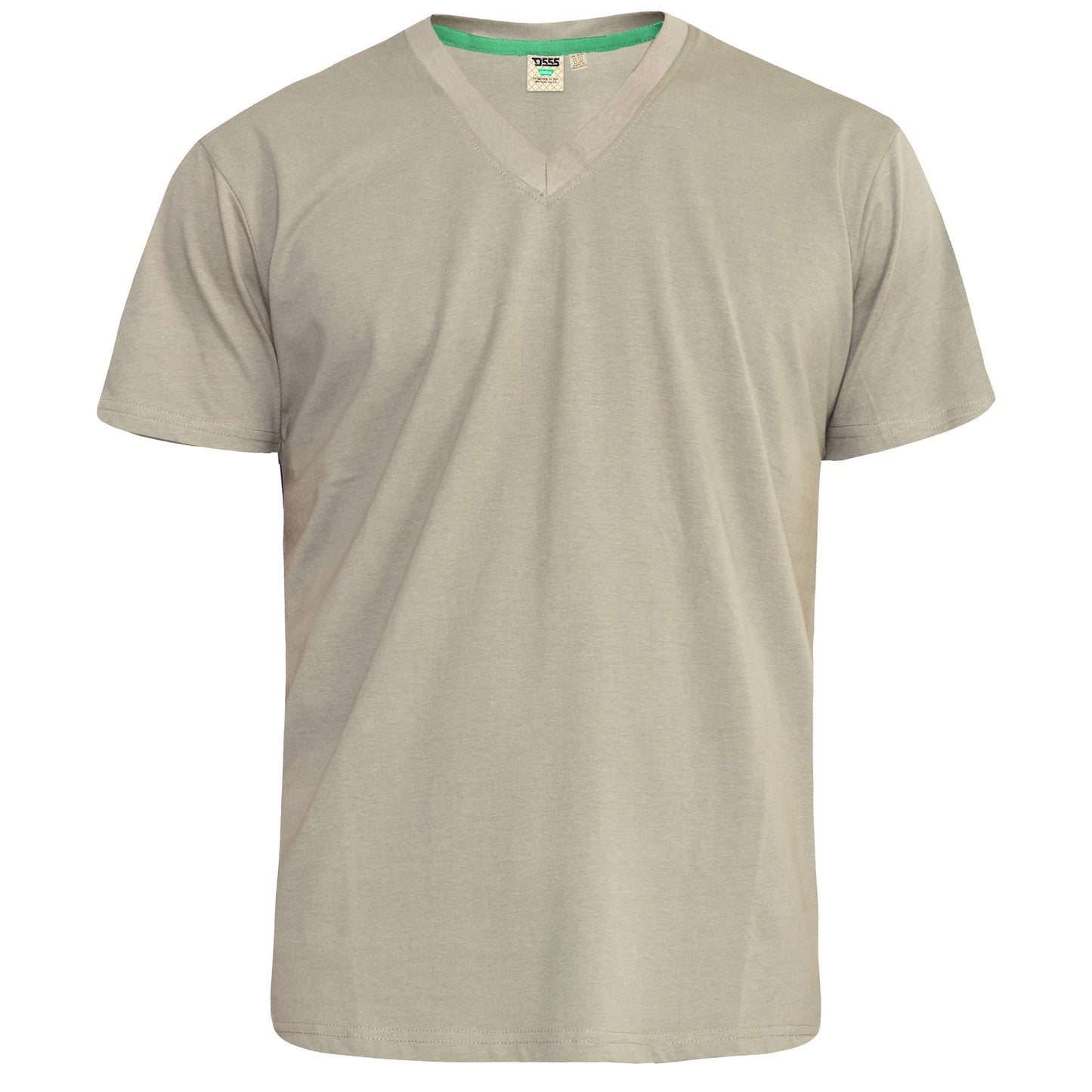 Khaki - Front - Duke Mens D555 Signature Kingsize T-Shirt