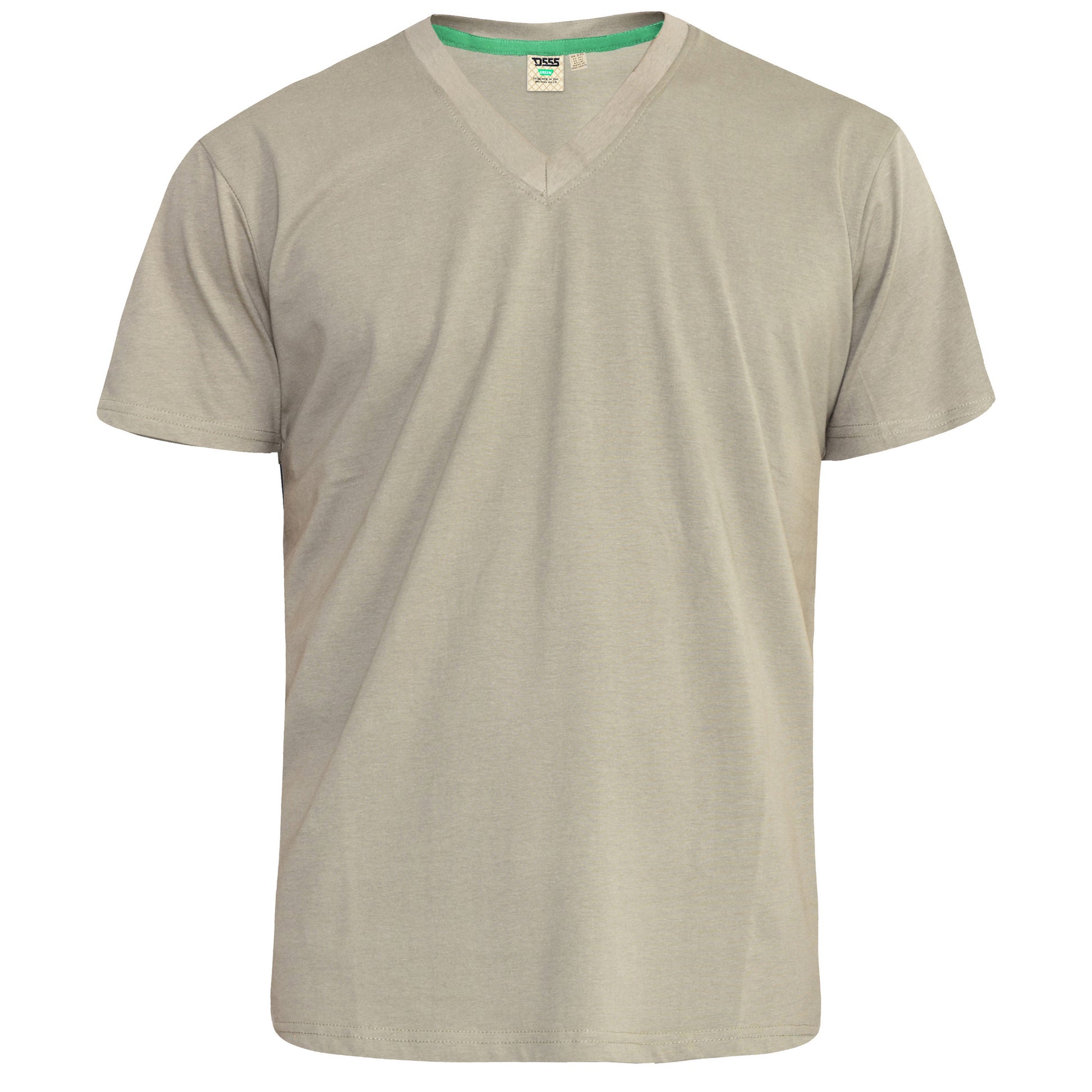 Khaki - Front - Duke Mens D555 Signature Kingsize T-Shirt