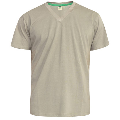 Khaki - Front - Duke Mens D555 Signature Kingsize T-Shirt