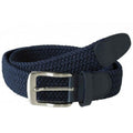 Navy - Back - Duke D555 Dani Braided Stretch Belt