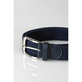 Navy - Side - Duke D555 Dani Braided Stretch Belt