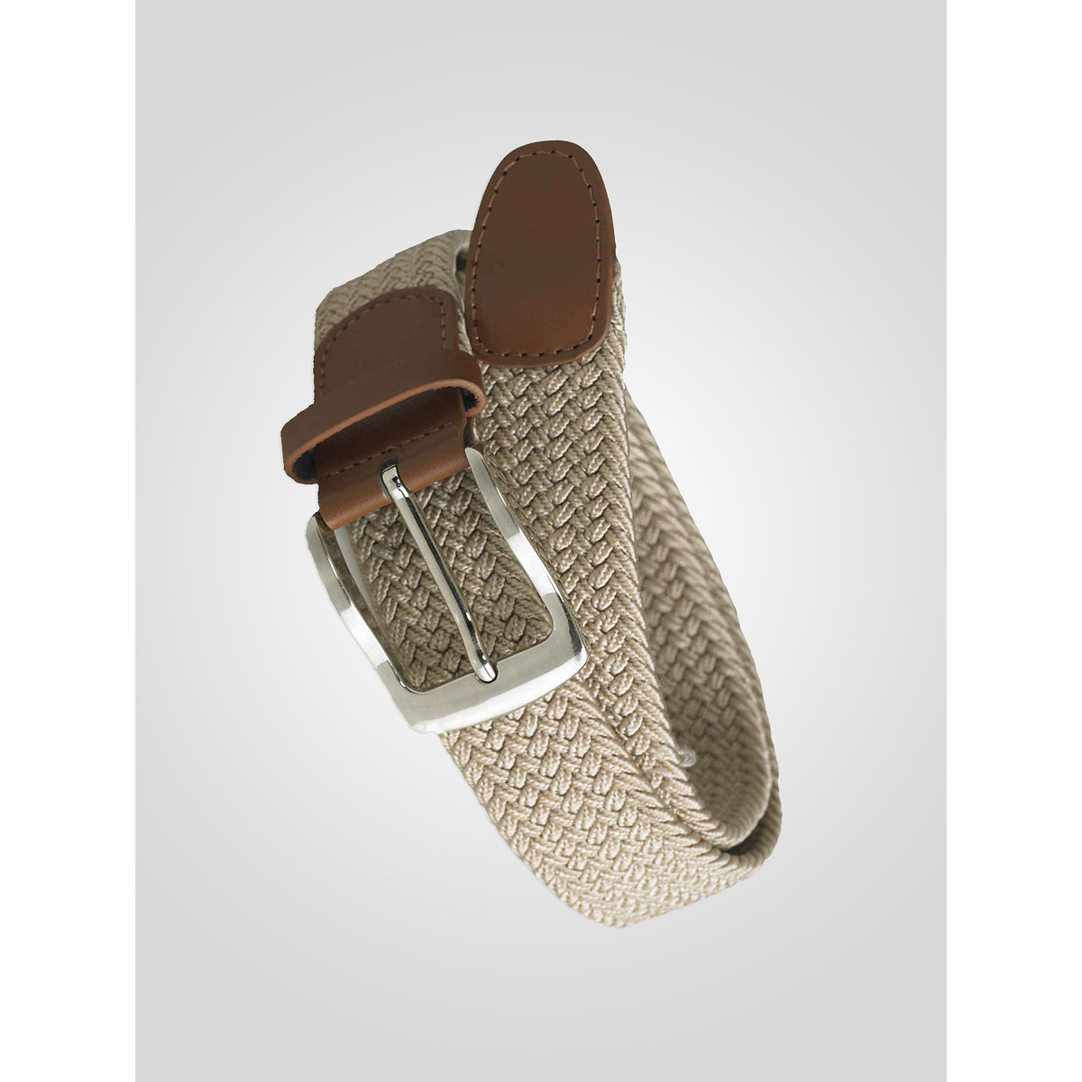 Stone - Back - Duke D555 Frank Braided Stretch Belt