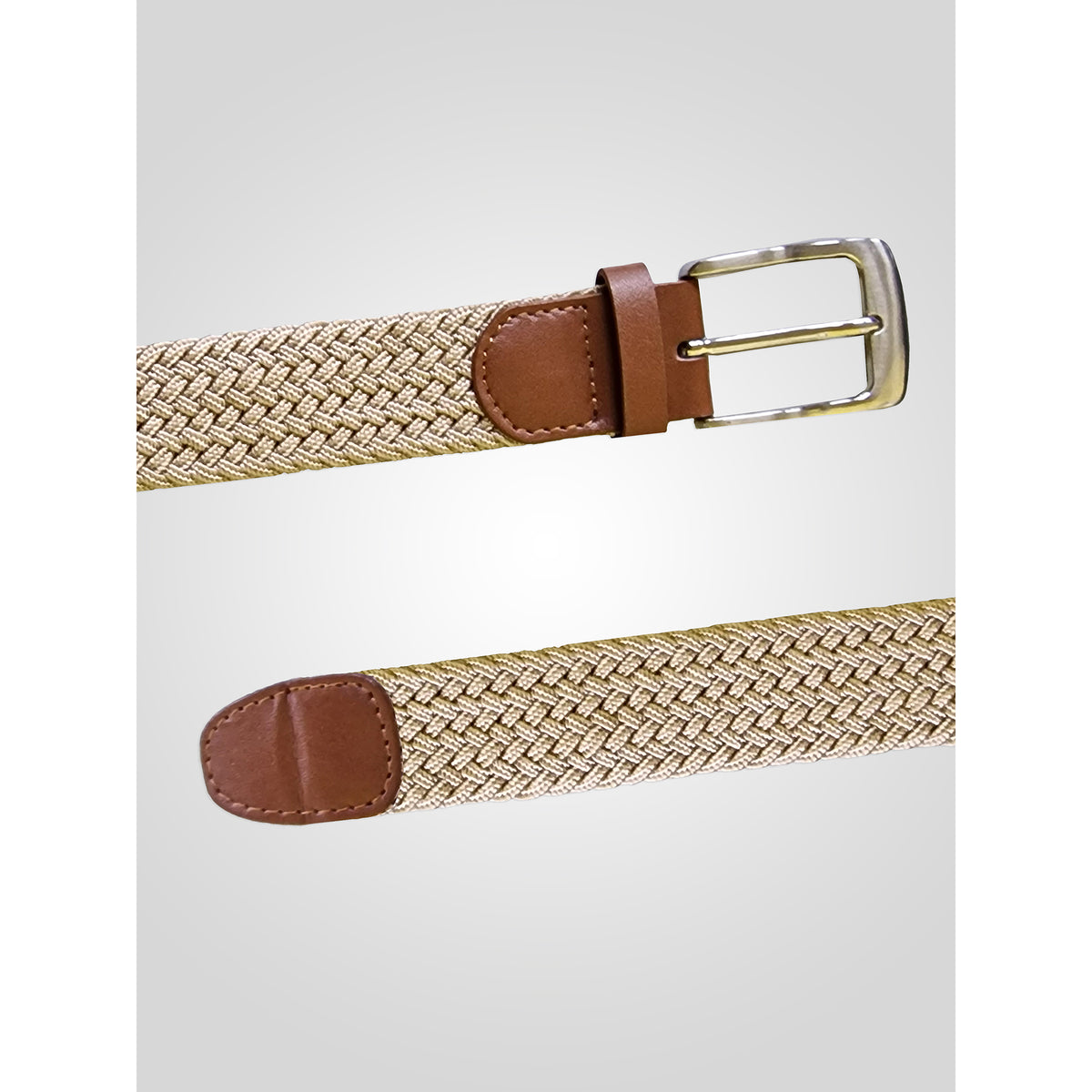 Stone - Lifestyle - Duke D555 Frank Braided Stretch Belt