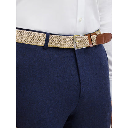 Stone - Pack Shot - Duke D555 Frank Braided Stretch Belt