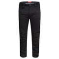 Black - Front - D555 Mens Claude Slim Fit Stretch Jeans