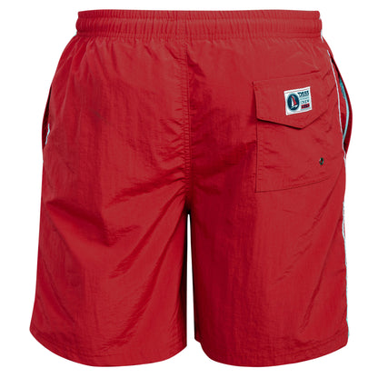 Red - Back - Duke Mens D555 Yarrow Kingsize Swim Shorts