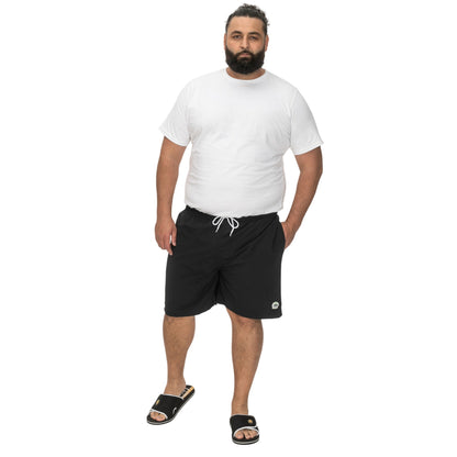 Black - Side - Duke Mens D555 Yarrow Kingsize Swim Shorts