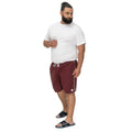 Burgundy - Side - Duke Mens D555 Yarrow Kingsize Swim Shorts
