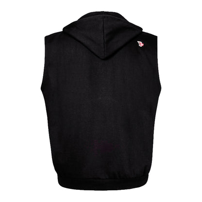 Black - Back - Duke Mens D555 Blake Kingsize Sleeveless Full Zip Hoodie