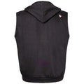 Black - Back - Duke Mens D555 Blake Kingsize Sleeveless Full Zip Hoodie