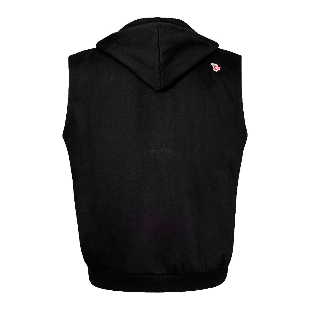 Black - Back - Duke Mens D555 Blake Kingsize Sleeveless Full Zip Hoodie