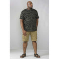 Jungle - Side - D555 Mens Gaston Kingsize Camouflage Print T-Shirt