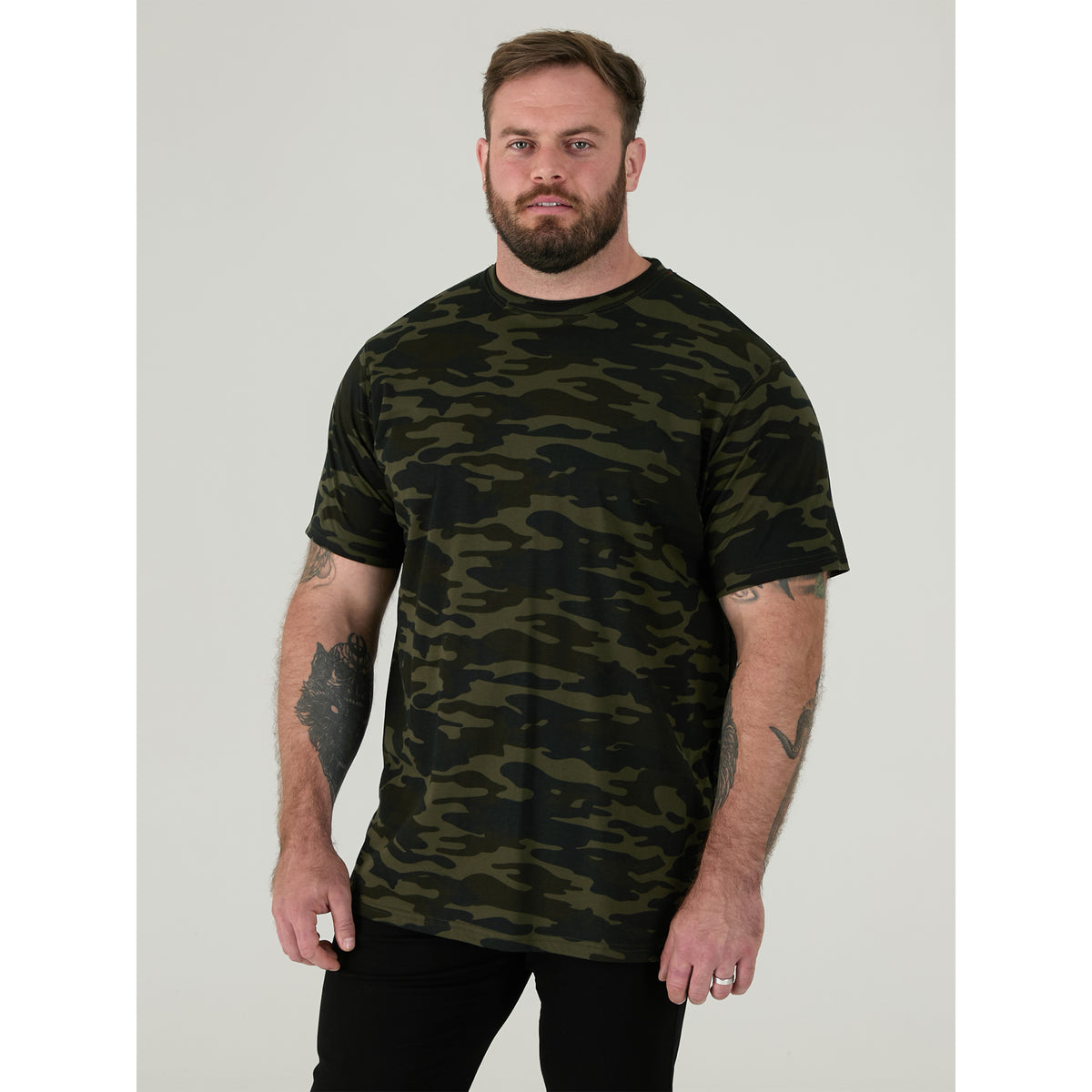 Jungle - Lifestyle - Duke Mens D555 Gaston Camouflage Kingsize T-Shirt