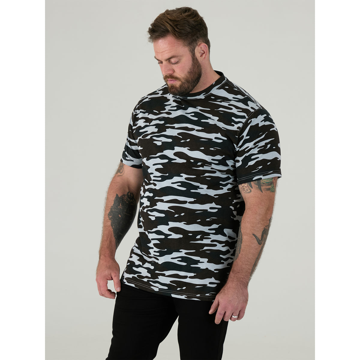 Storm - Side - Duke Mens D555 Gaston Camouflage Kingsize T-Shirt