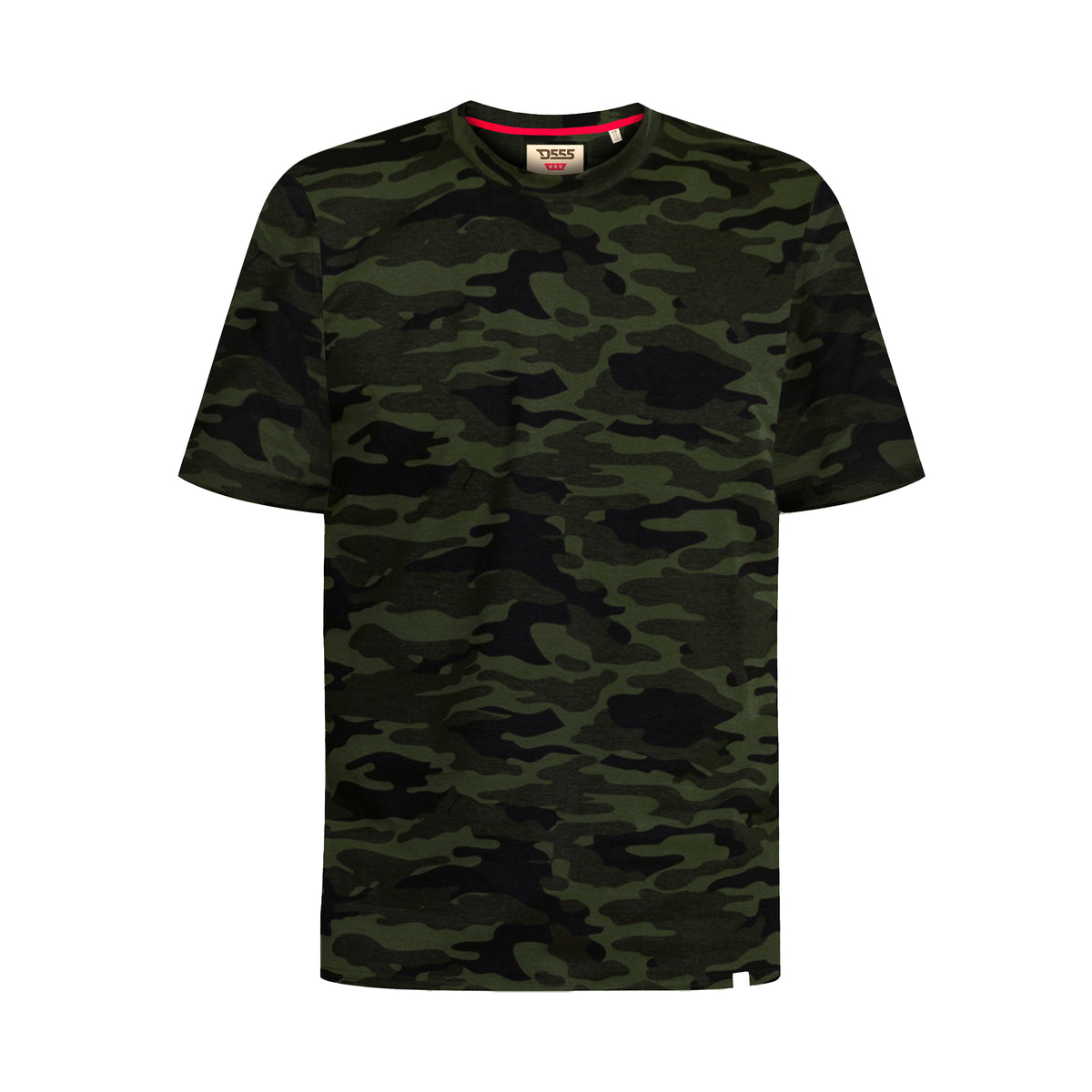 Jungle - Front - Duke Mens D555 Gaston Camouflage Kingsize T-Shirt
