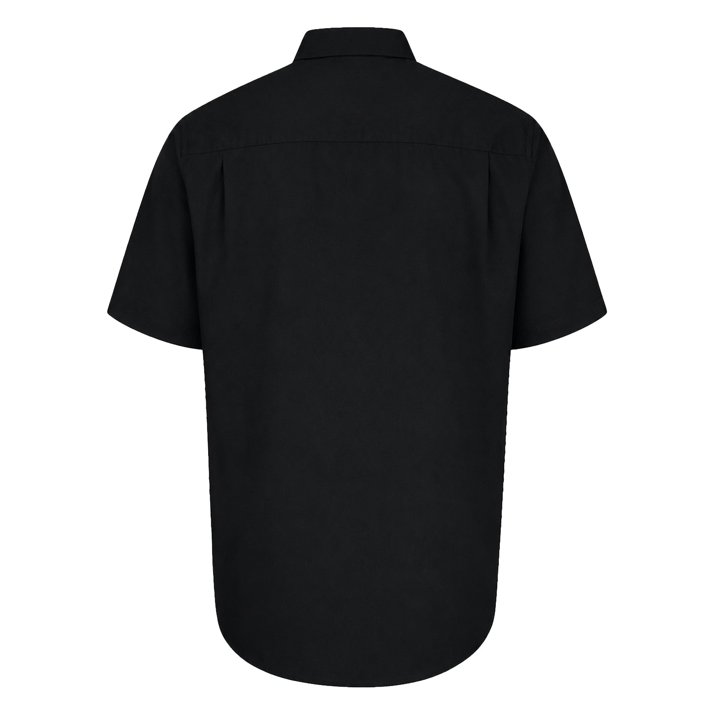 Black - Back - Duke Mens D555 Aeron Easy-Iron Kingsize Short-Sleeved Shirt