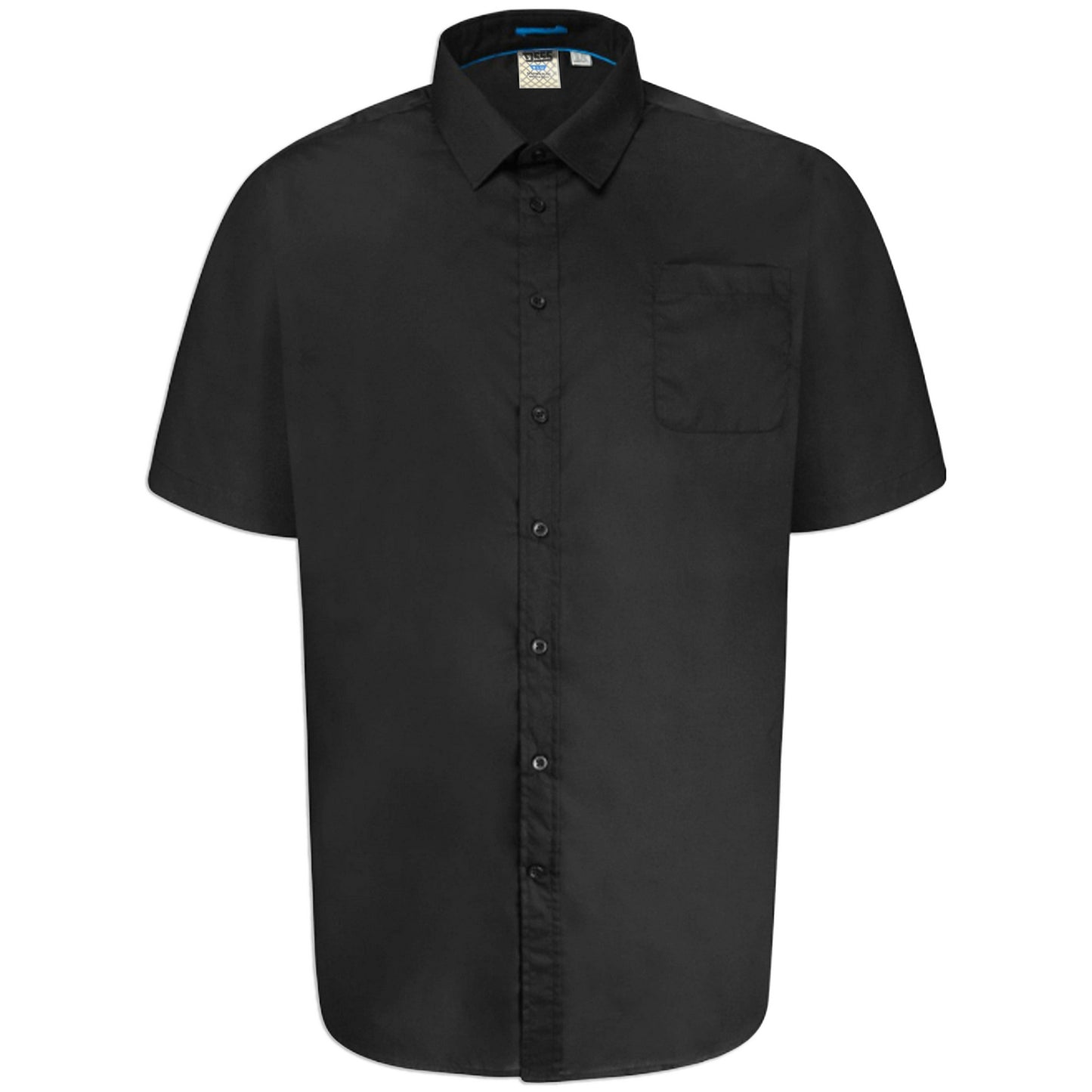 Black - Front - Duke Mens D555 Aeron Easy-Iron Kingsize Short-Sleeved Shirt
