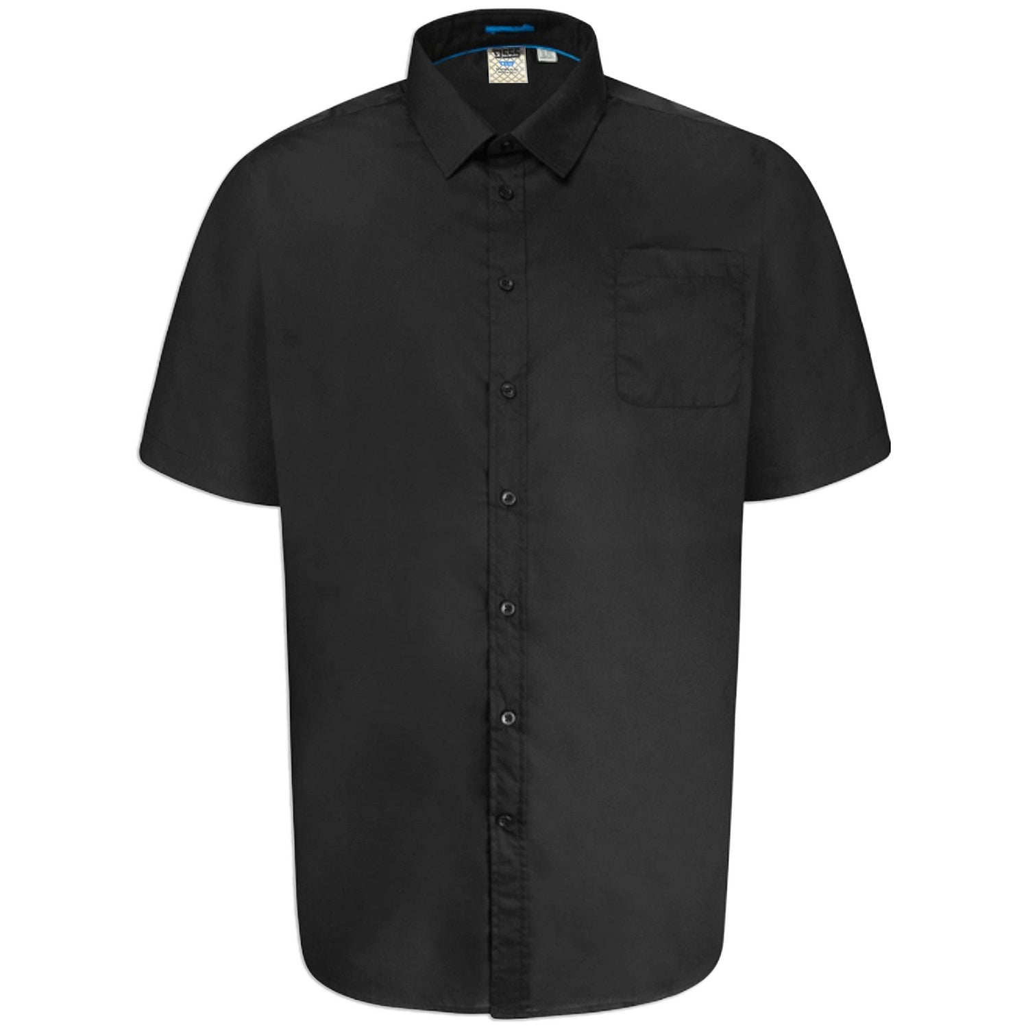 Black - Front - Duke Mens D555 Aeron Easy-Iron Kingsize Short-Sleeved Shirt