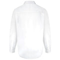 White - Back - D555 Mens Aiden Kingsize Long Sleeve Classic Regular Shirt