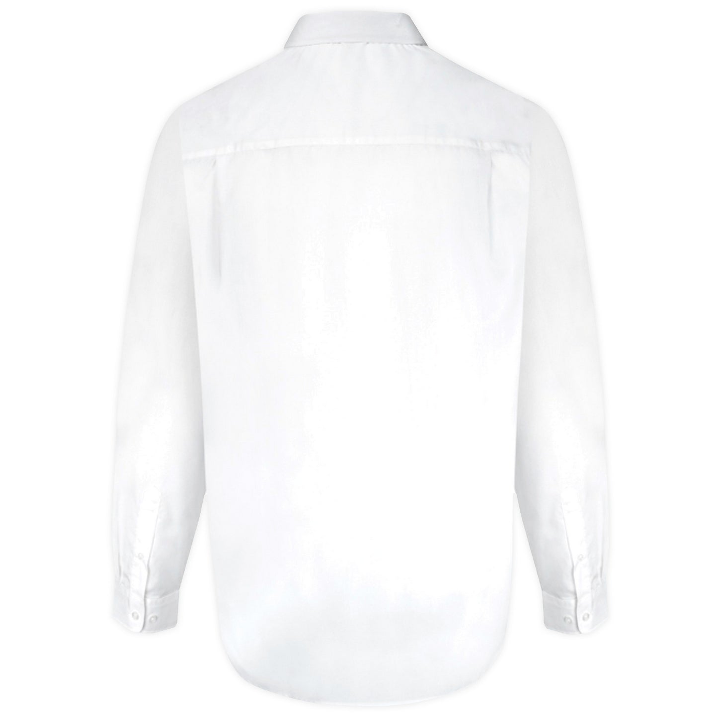 White - Back - Duke Mens D555 Aiden Easy-Iron Kingsize Shirt