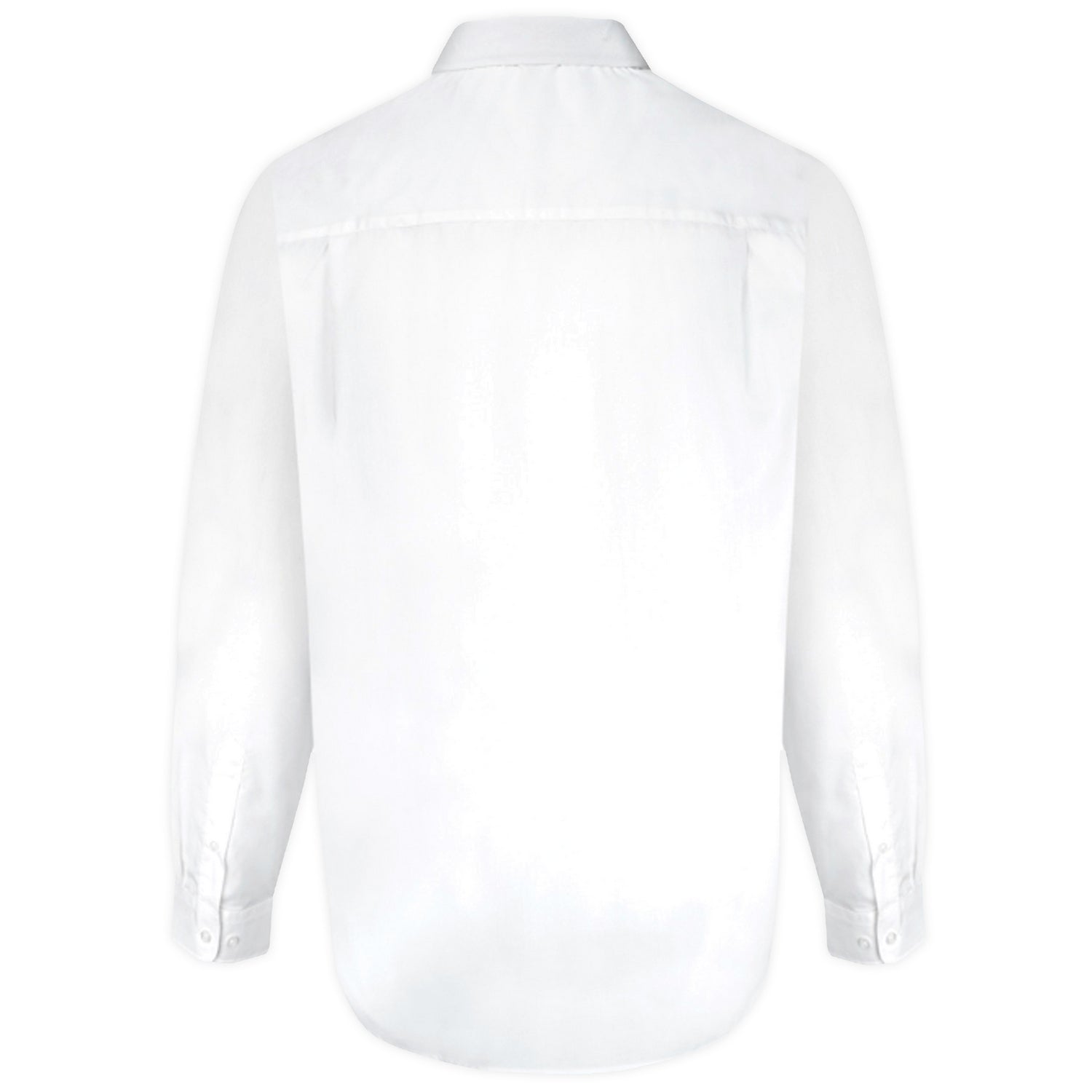 White - Back - Duke Mens D555 Aiden Easy-Iron Kingsize Shirt