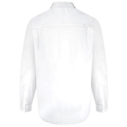 White - Back - Duke Mens D555 Aiden Easy-Iron Kingsize Shirt