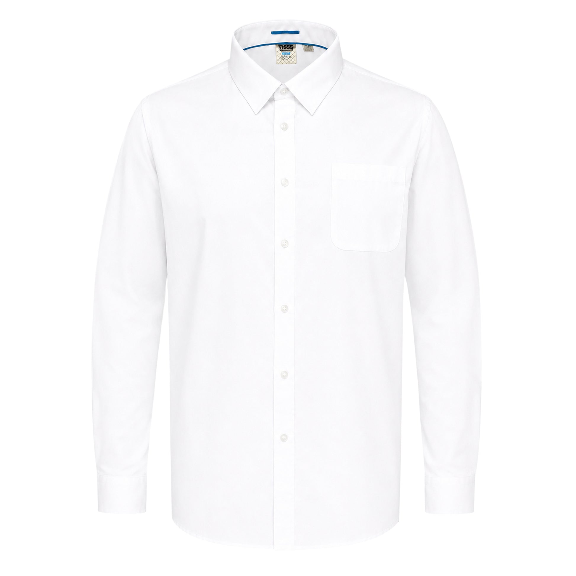 White - Front - Duke Mens D555 Aiden Easy-Iron Kingsize Shirt