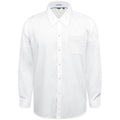 White - Front - D555 Mens Aiden Kingsize Long Sleeve Classic Regular Shirt