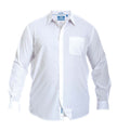 White - Front - D555 Mens Aiden Kingsize Long Sleeve Classic Regular Shirt