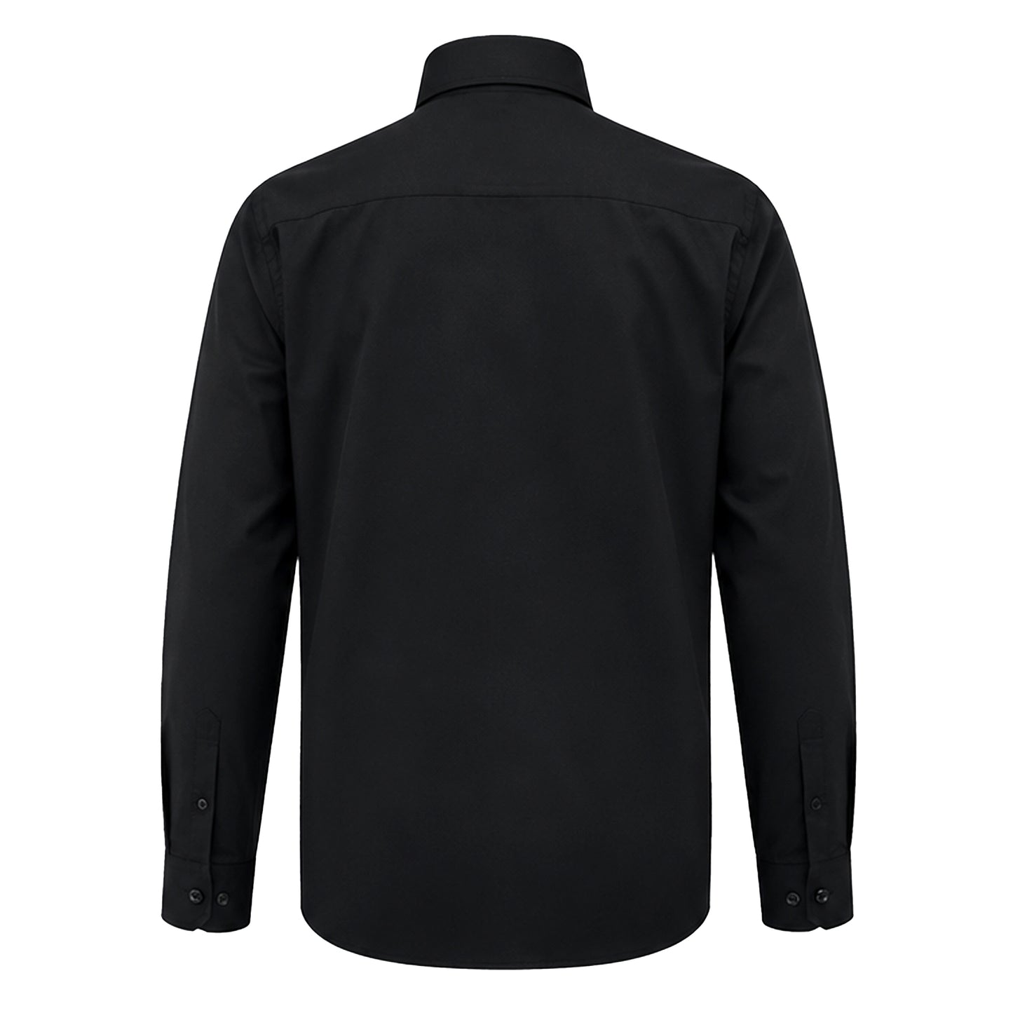 Black - Back - Duke Mens D555 Corbin Kingsize Long-Sleeved Shirt