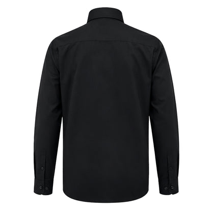 Black - Back - Duke Mens D555 Corbin Kingsize Long-Sleeved Shirt