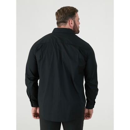 Black - Lifestyle - Duke Mens D555 Corbin Kingsize Long-Sleeved Shirt