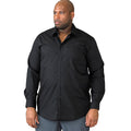 Black - Lifestyle - D555 Mens Corbin Kingsize Long Sleeve Classic Regular Shirt
