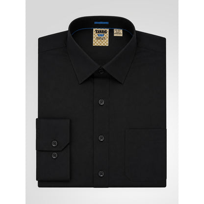 Black - Close up - Duke Mens D555 Corbin Kingsize Long-Sleeved Shirt