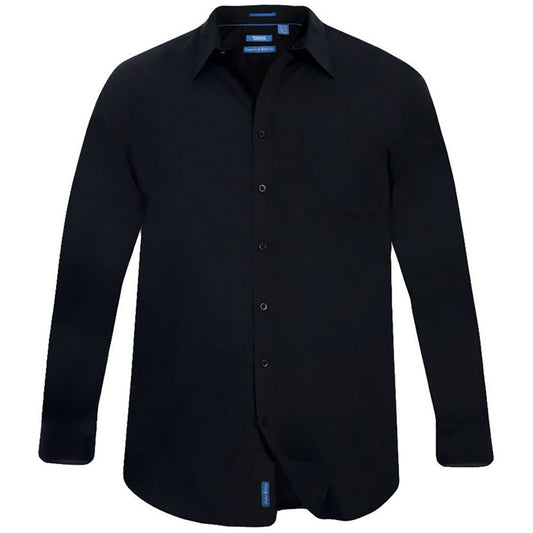 Black - Front - Duke Mens D555 Corbin Kingsize Long-Sleeved Shirt