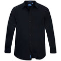 Black - Front - D555 Mens Corbin Kingsize Long Sleeve Classic Regular Shirt