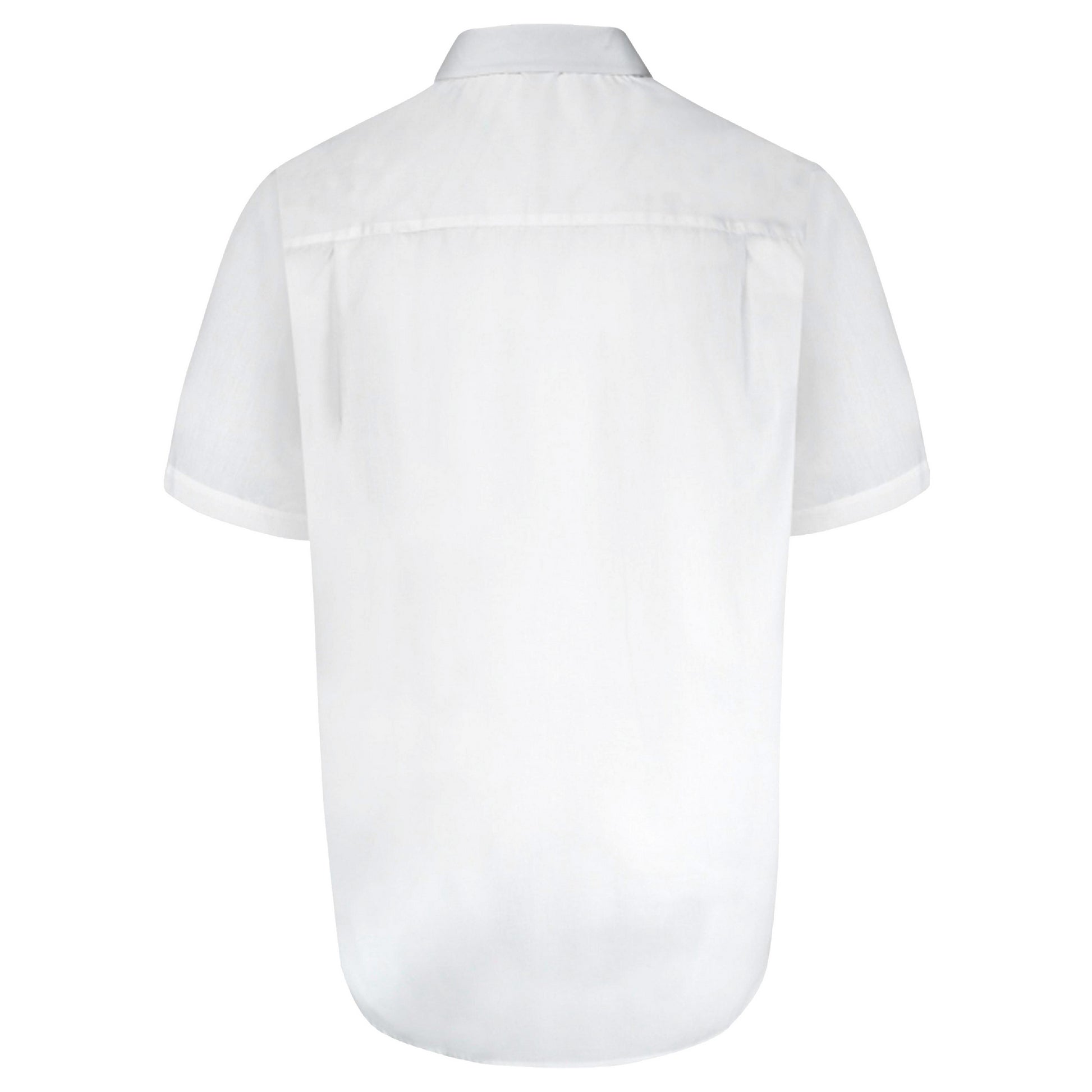 White - Back - Duke Mens D555 Delmar Kingsize Short-Sleeved Shirt