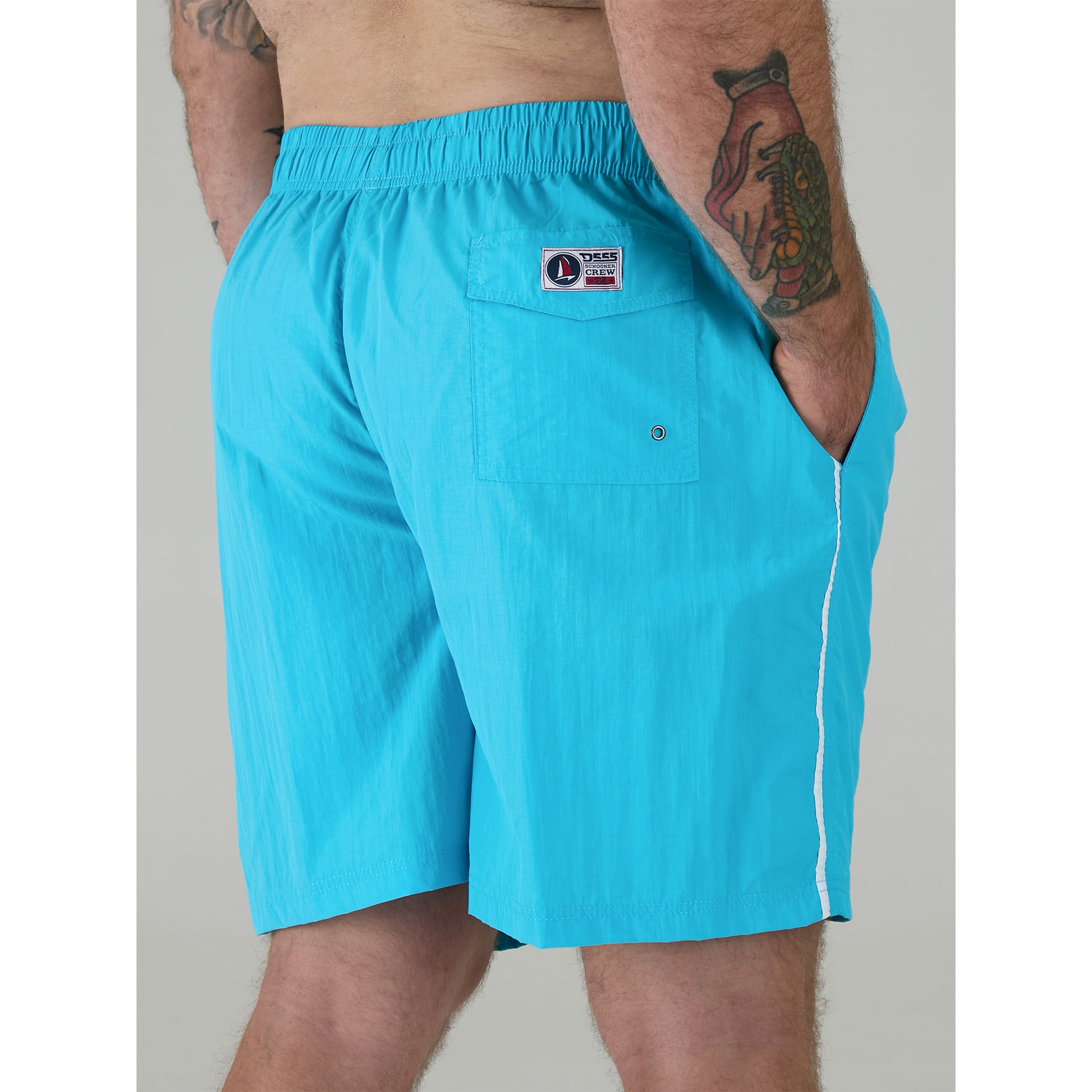 Blue - Pack Shot - Duke Mens D555 Yarrow Swim Shorts