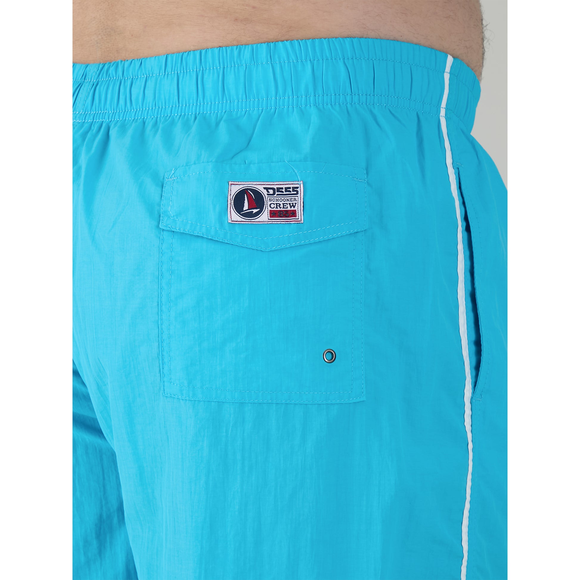 Blue - Close up - Duke Mens D555 Yarrow Swim Shorts