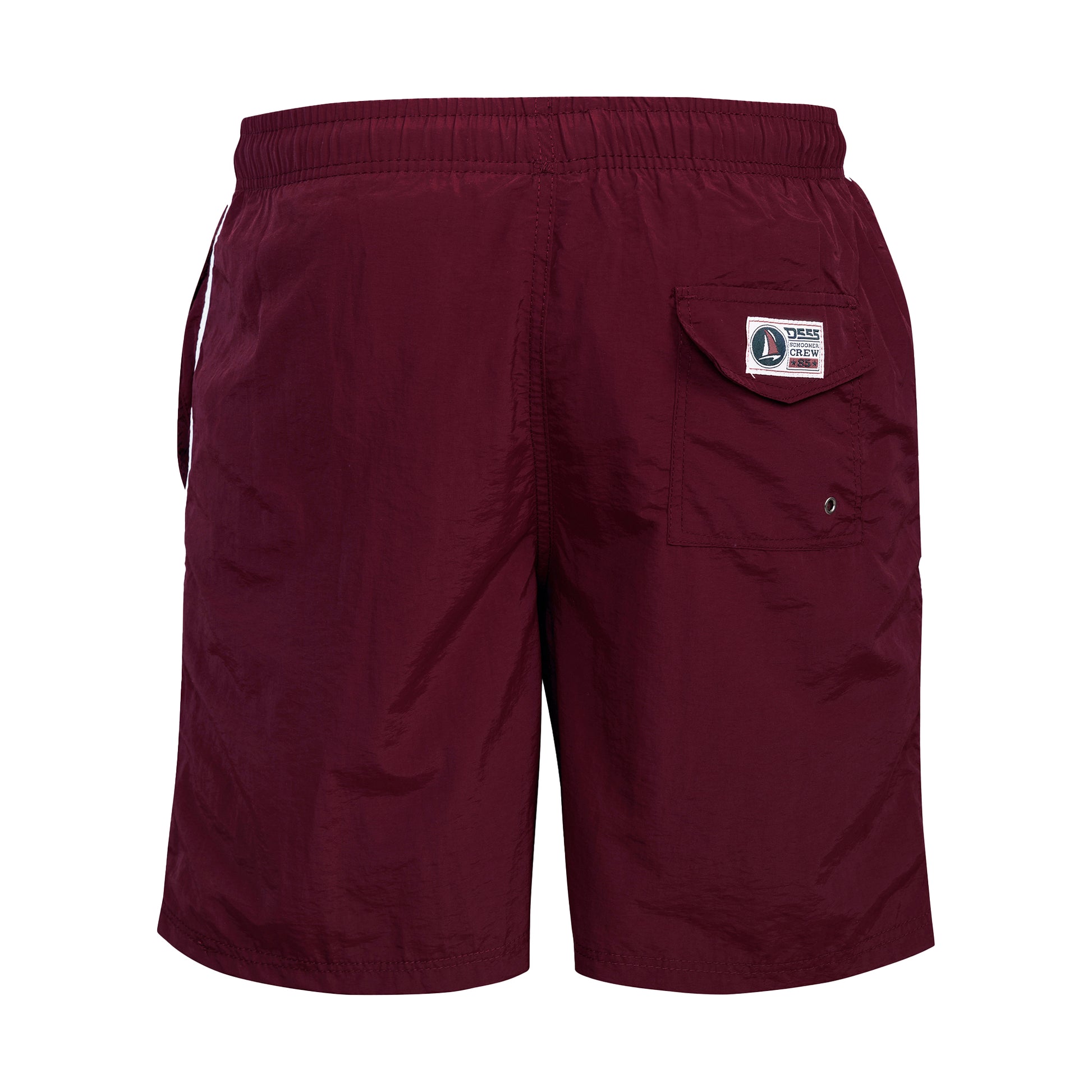 Burgundy - Back - Duke Mens D555 Yarrow Swim Shorts