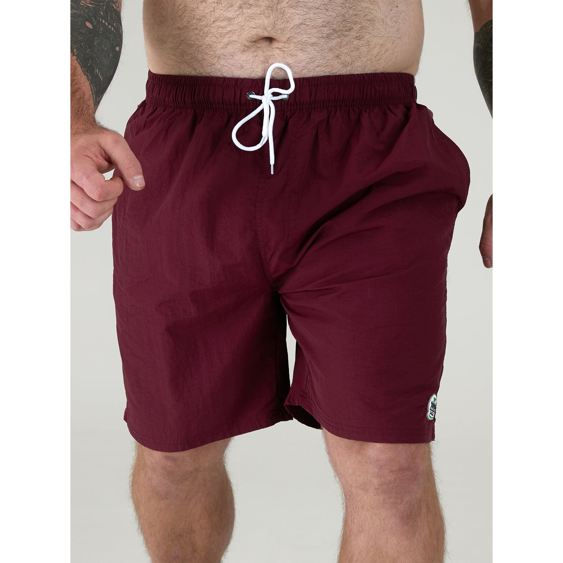 Burgundy - Pack Shot - Duke Mens D555 Yarrow Swim Shorts