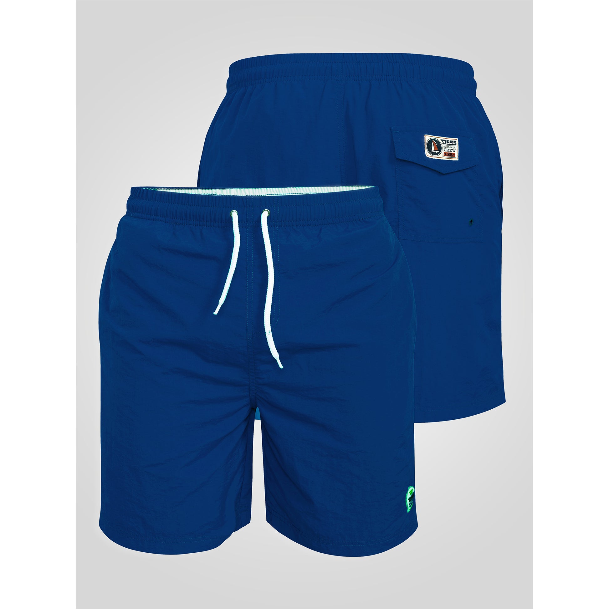 Royal - Side - Duke Mens D555 Yarrow Swim Shorts